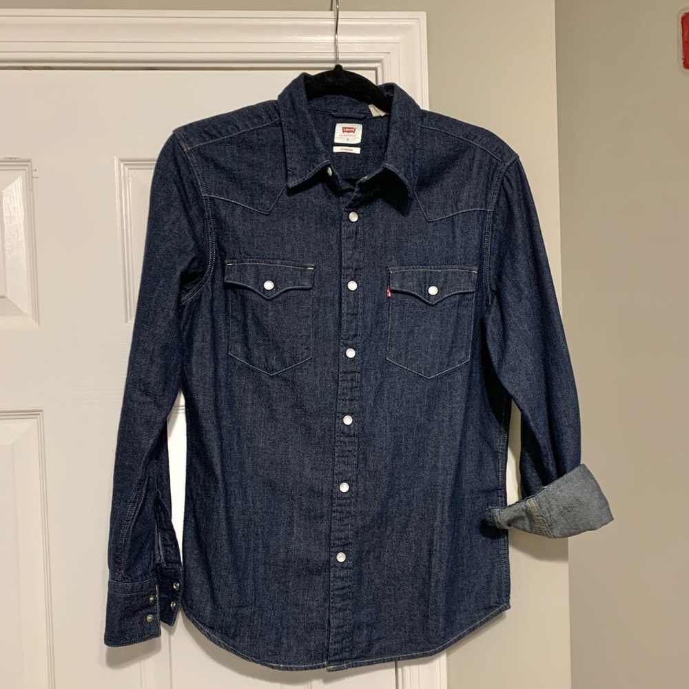 Levis Western Denim Button-Down - image 1
